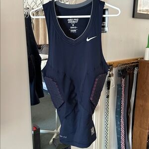 Nike Pro Combat Hyperstrong Base Layer Basketball Navy Compression Shirt Drifit